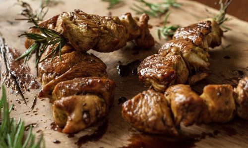 Σουβλάκια κοτόπουλου με σάλτσα τεριγιάκι - Πεντανόστιμα και ζουμερά