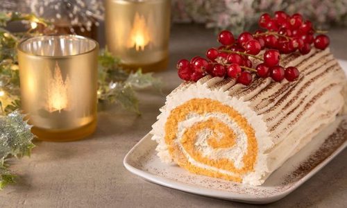 Κορμός με μανταρίνι και τυρί κρέμα - Μια παραλλαγή του κλασικού χριστουγεννιάτικου γλυκού