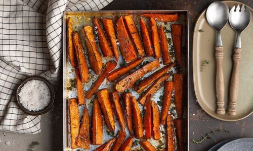 Γλυκοπατάτες στον φούρνο - Tέλειο συνοδευτικό για τα γεύματά σας