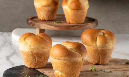 Muffins σκορδόψωμο - Λαχταριστά και αφράτα