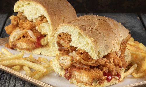 Vegetarian βρόμικο με κοτομπουκιές