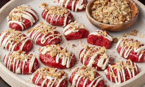 Μελομακάρονα red velvet - Εντυπωσιακά και πεντανόστιμα