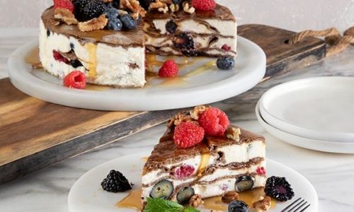 Healthy τούρτα με αραβικές πίτες ολικής άλεσης