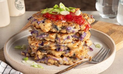 Πρωτότυπα pancakes με κοτόπουλο και μανιτάρια