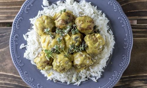 Κεφτεδάκια με σάλτσα μουστάρδας