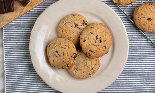 Αφράτα soft chocolate cookies στο air fryer