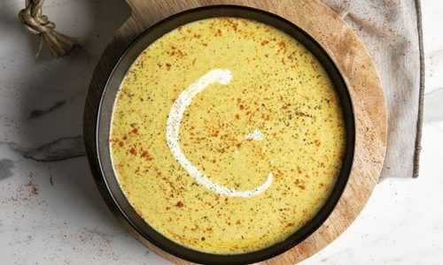 Βελουτέ σούπα τυριού με μπρόκολο