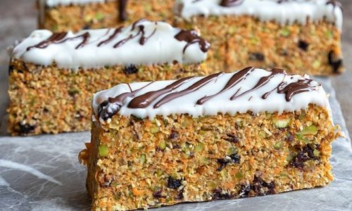 Nηστίσιμες μπάρες καρότου χωρίς μίξερ και χωρίς ψήσιμο