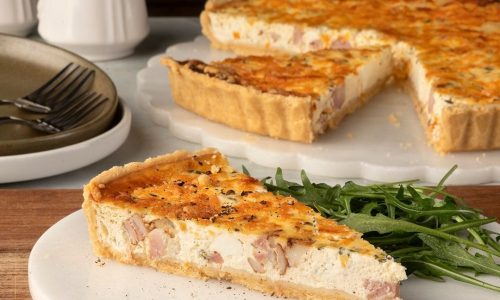 Τραγανή κις Λορέν με τυρί κρέμα