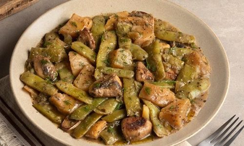 Φασολάκια με μανιτάρια και πατάτες -  Νόστιμα και θρεπτικά