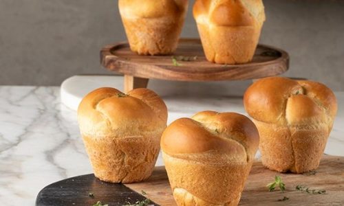 Η απόλυτη συνταγή για μοσχομυριστά σκορδόψωμα σε σχήμα muffin