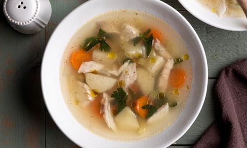 Θρεπτική ψαρόσουπα για παιδιά με σφυρίδα