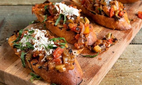 Ρατατούι σε μπρουσκέτες