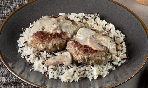 Μπιφτέκια αλά κρεμ -  Εύκολο φαγητό και πολύ νόστιμο