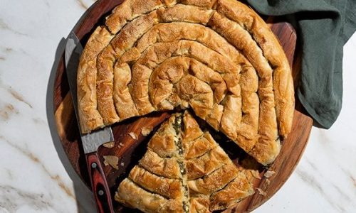 Συνταγή για στριφτή σπανακοτυρόπιτα