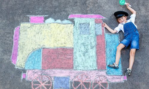 Χρωμοδελίδες με τρένα για παιδιά (δωρεάν εκτύπωση)