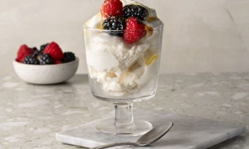 Frozen yogurt χωρίς παγωτομηχανή και χωρίς μίξερ