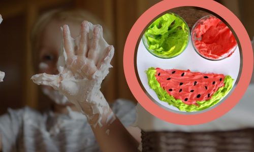 Αφράτη μπογιά με αφρό ξυρίσματος – Καρπουζάκι για τις ζεστές μέρες στο σπίτι!