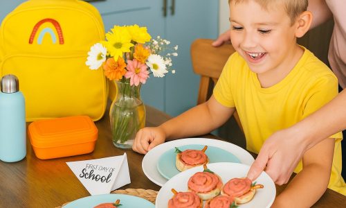 Back to School πρωινό: Cinnamon Rolls μήλα για τα παιδιά