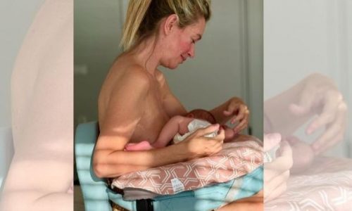 Οι τρυφερές στιγμές θηλασμού της Άριελ Κωνσταντινίδη με τη νεογέννητη κόρη της