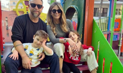 Η Νατάσα Σκαφίδα και ο Γιάννης Βαρδής στο γυμναστήριο με τα παιδιά τους - Το πιο δυνατό family goal