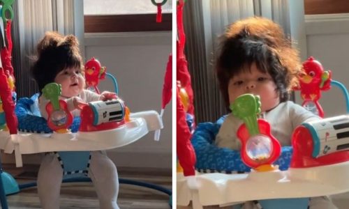 Μωρό γεννήθηκε με πολλά μαλλιά και η μαμά δεν μπορεί να διαχειριστεί το πώς φαίνονται τώρα (βίντεο)