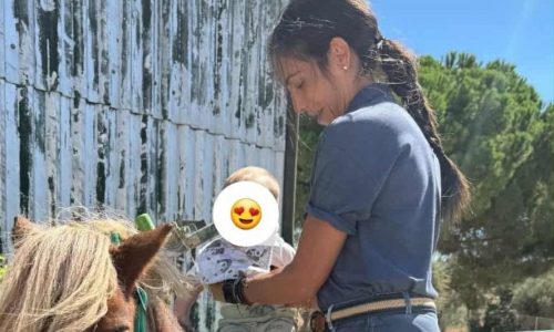 «H πρώτη μας επαφή με το πονάκι μας» - Η Ανθή Βούλγαρη και ο γιος της για ιππασία