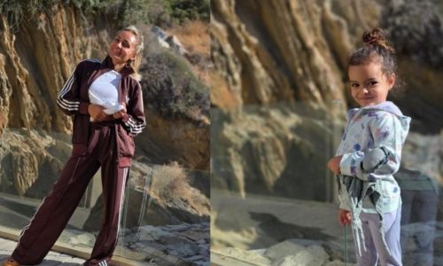 Η Βασιλική Μιλλούση αποχαιρετά τον Σεπτέμβρη με μια βόλτα στη θάλασσα με την κόρη της και τη γιαγιά