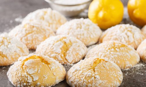 Μπισκότα λεμονιού κρακελέ (ραγισμένα)