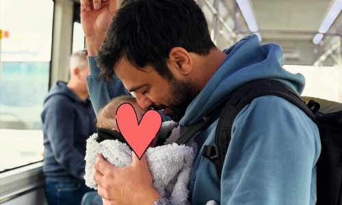 Ανδρέας Γεωργίου: Η τρυφερή φωτογραφία με τη μικροσκοπική γυναίκα της ζωής του