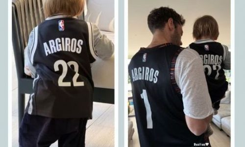 Ο Κωνσταντίνος Αργυρός ποζάρει με τον γιο του φορώντας ίδια φανέλα – Η ανάρτηση της Αλεξάνδρας Νίκα