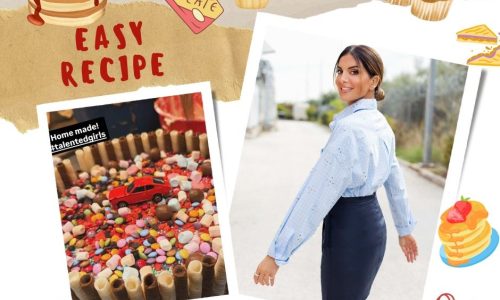 Πολύχρωμη και γιορτινή: H τούρτα που έφτιαξαν οι κόρες της Σταματίνας Τσιμτσιλή