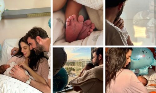 Νίκος Πολυδερόπουλος: Οι πρώτες φωτογραφίες του  νεογέννητου γιου του από το μαιευτήριο