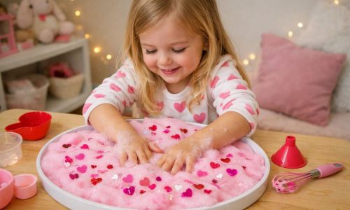 To sensory play που θα φτιάξετε για τα παιδιά σας με 2 υλικά για την ημέρα των Ερωτευμένων