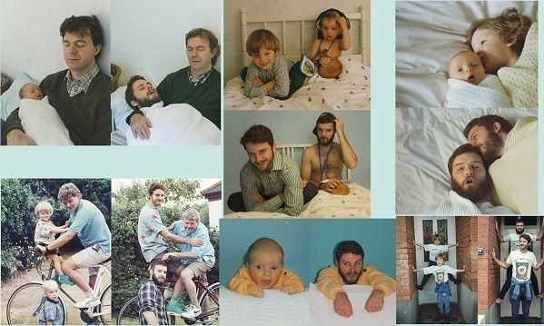 Τα δύο αδέλφια παίρνουν τις ίδιες πόζες που είχαν φωτογραφηθεί ως παιδιά! (εικόνες)