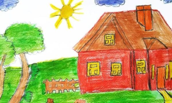 Δεκαπέντε χρωμοσελίδες με σπιτάκια (εικόνες για εκτύπωση)