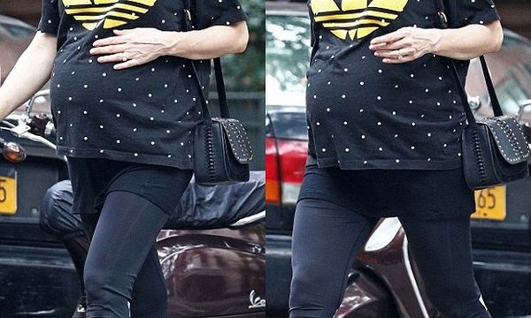 Η τελευταία εμφάνιση λίγο πριν τη γέννα