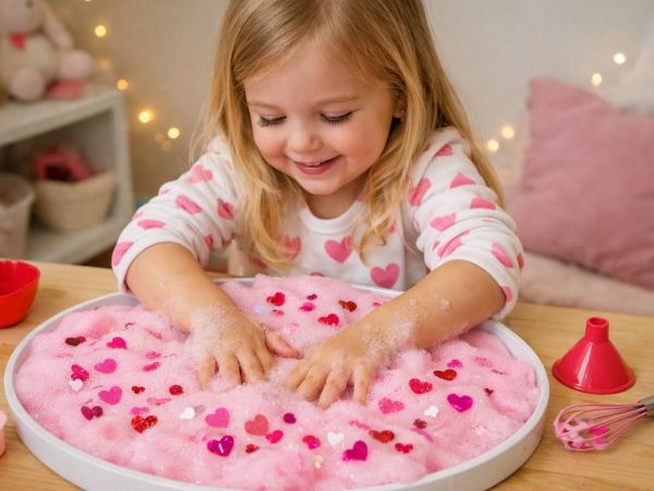 To sensory play που θα φτιάξετε για τα παιδιά σας με 2 υλικά για την ημέρα των Ερωτευμένων