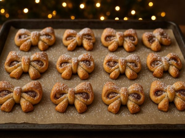 Μεταμορφώστε τα cinnamon rolls σε γιορτινά φιογκάκια για τα παιδιά σας
