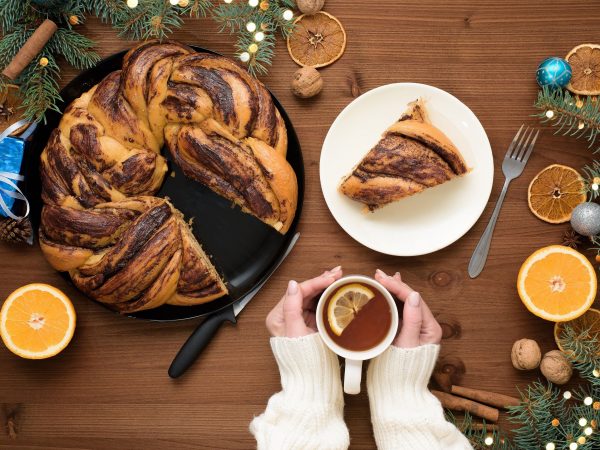 Χριστουγεννιάτικο στεφάνι με κράνμπερι και σοκολάτα - Ιδανικό γλυκό για τις γιορτές