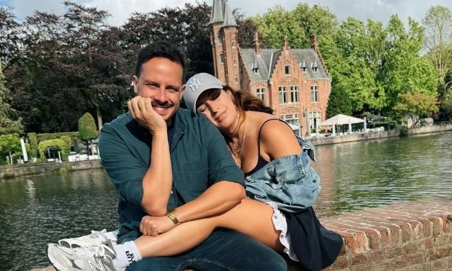 Δημήτρης Μακαλιάς-Αντιγόνη Ψυχράμη:Το επαγγελματικό ταξίδι με τον γιο τους στις Βρυξέλλες