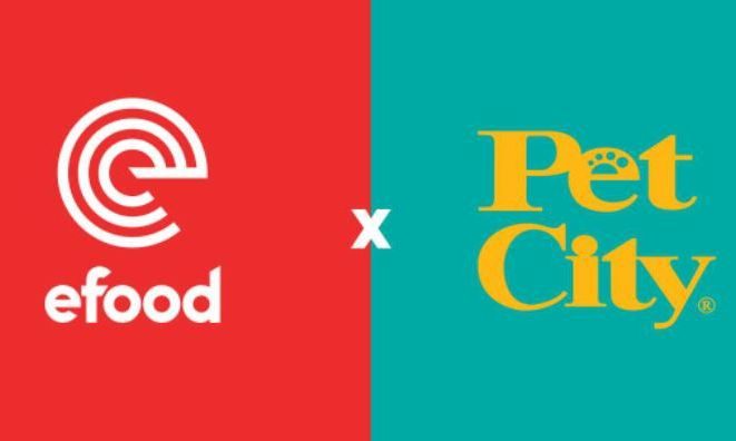 Συνεργασία του efood με τα Pet City για τη διανομή 2.000 προϊόντων φροντίδας των ζώων συντροφιάς
