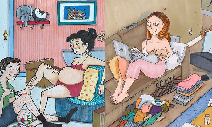 Η καθημερινή ζωή ενός ζευγαριού έχει κι αυτές τις στιγμές που αποτυπώνονται σε 15 σκίτσα (pics)