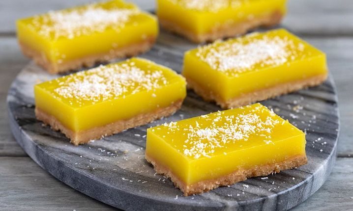 Απολαυστικές vegan μπάρες λεμονιού