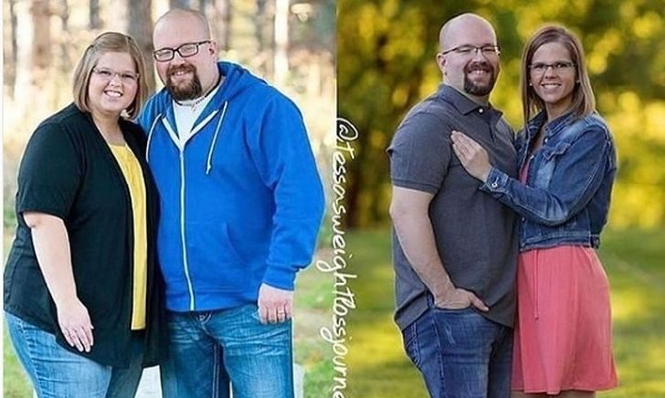 Εντυπωσιακό: Δεκαπέντε ζευγάρια έχασαν πολλά κιλά όχι πριν αλλά μετά το γάμο (pics)