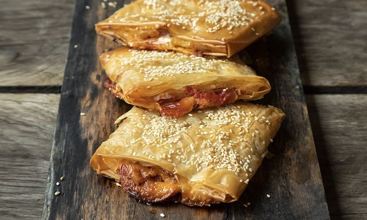 Κολατσιό για το σχολείο: Ατομικές ζαμπονοτυρόπιτες με φύλλο κρούστας