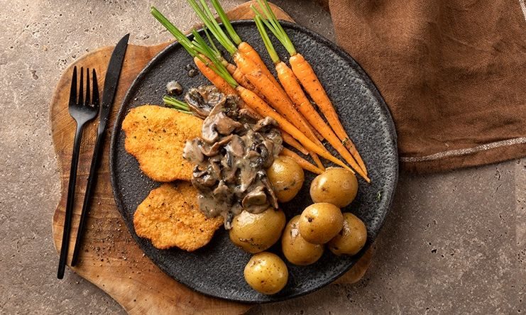 Vegan σνίτσελ αλά κρεμ - Ζουμερό και πεντανόστιμο