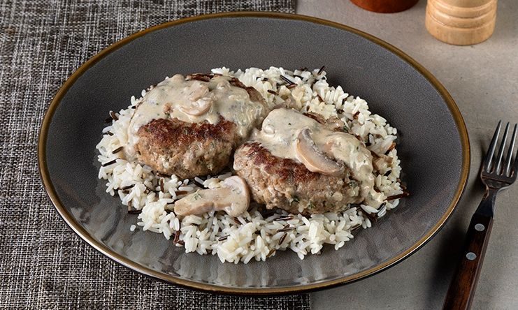 Μπιφτέκια αλά κρεμ -  Εύκολο φαγητό και πολύ νόστιμο