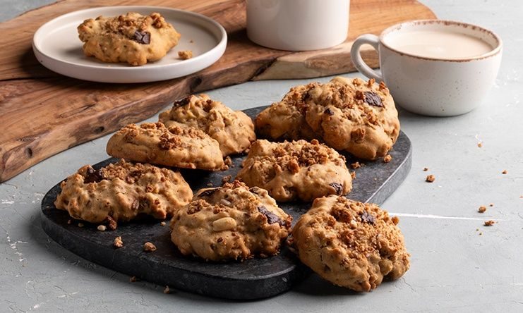 Healthy soft cookies με γκρανόλα - Υγιεινό σνακ για τα παιδιά στο σχολείο