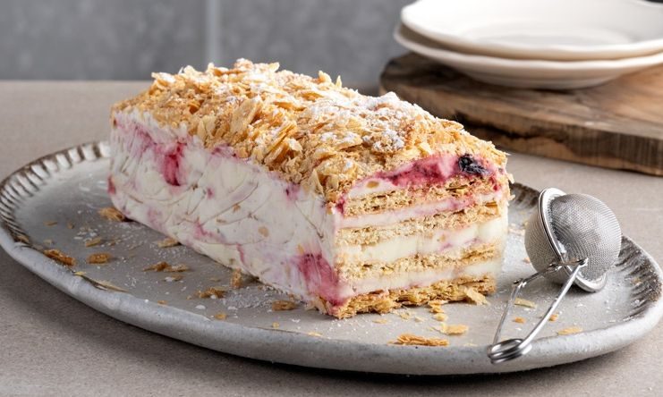 Μιλφέιγ με παγωτό βανίλια - Τέσσερα υλικά αρκούν για να το φτιάξετε